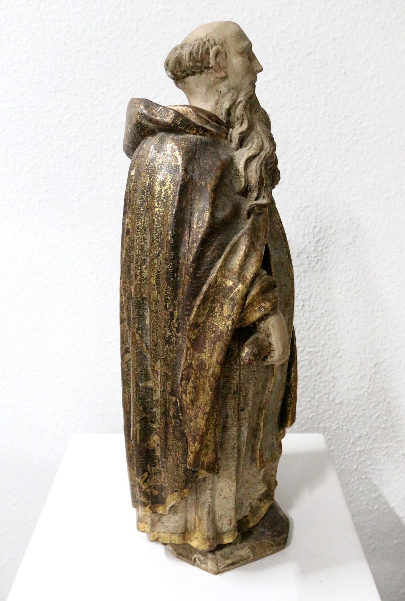 Heiligenfigur/Mönch, Skulptur - Bild 5 aus 7