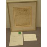 Originalbrief Friedrich II.