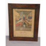 Colorierter Stich "Karl Eugen von Württemberg und Teck"