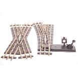 Märklin S 0, Linke Modellweiche und Modellkreuzung