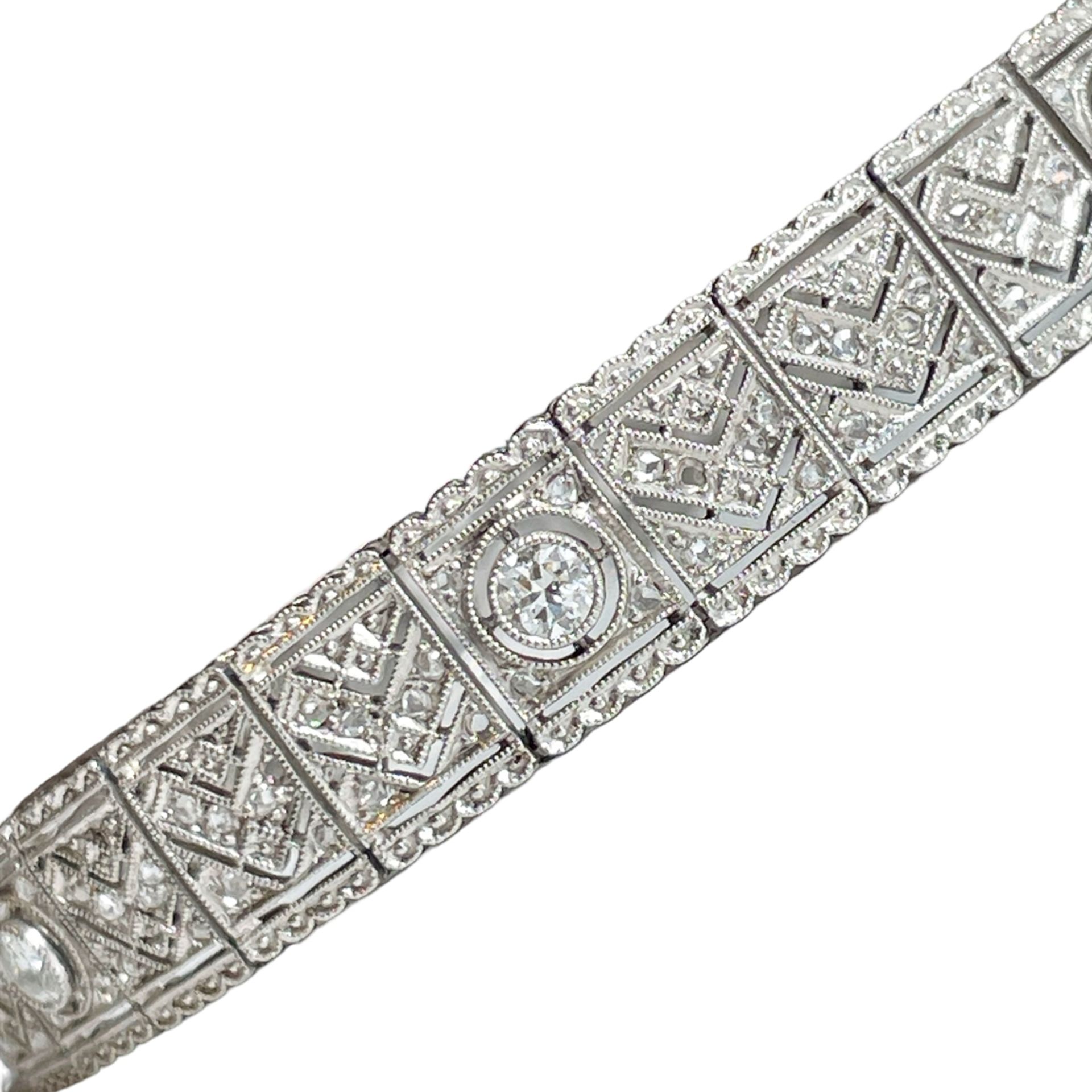 Art-Deco-Diamantarmband (ca. 1925) - Image 5 of 8