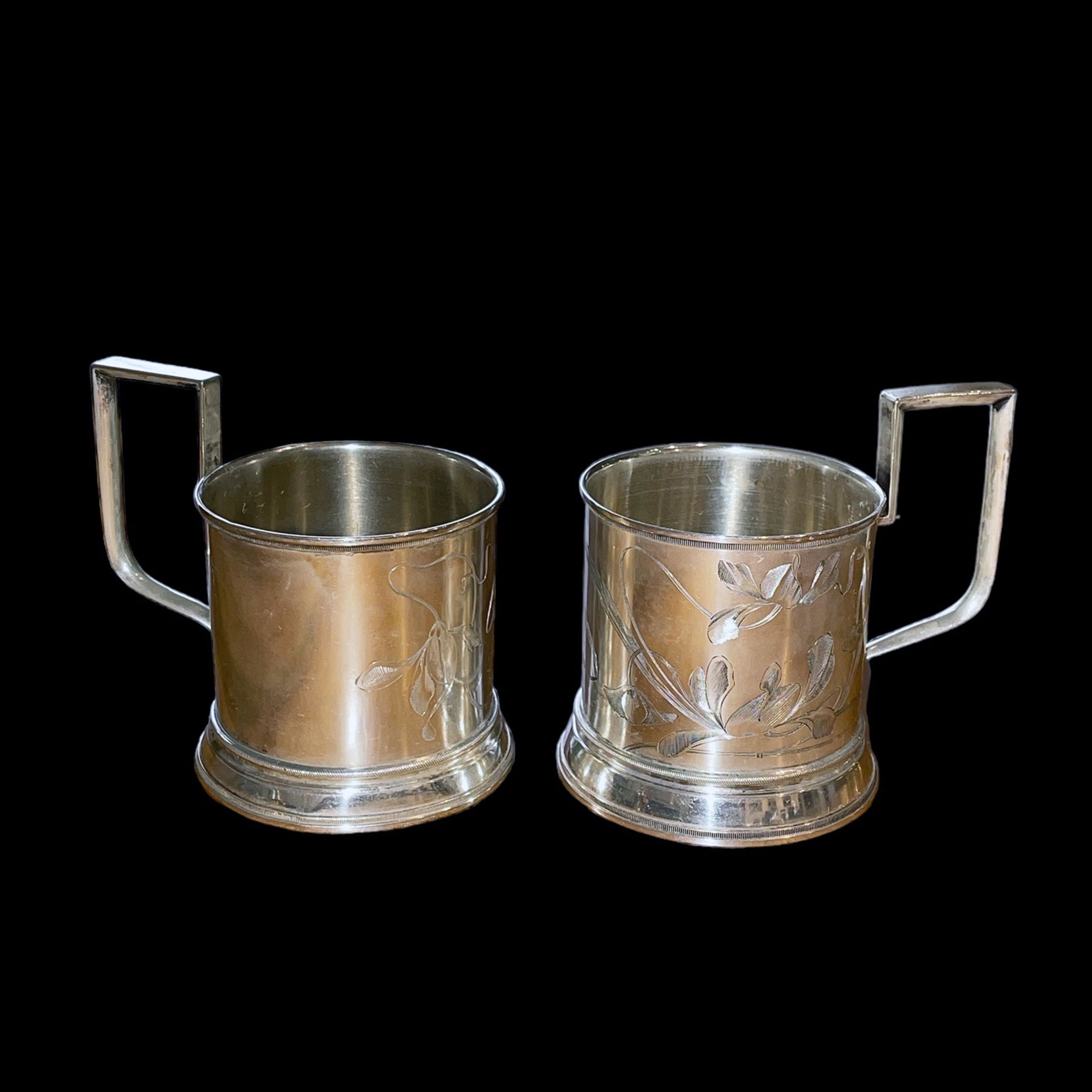 Paar Teeglas-Behälter (Russland, 1896 - 1908)