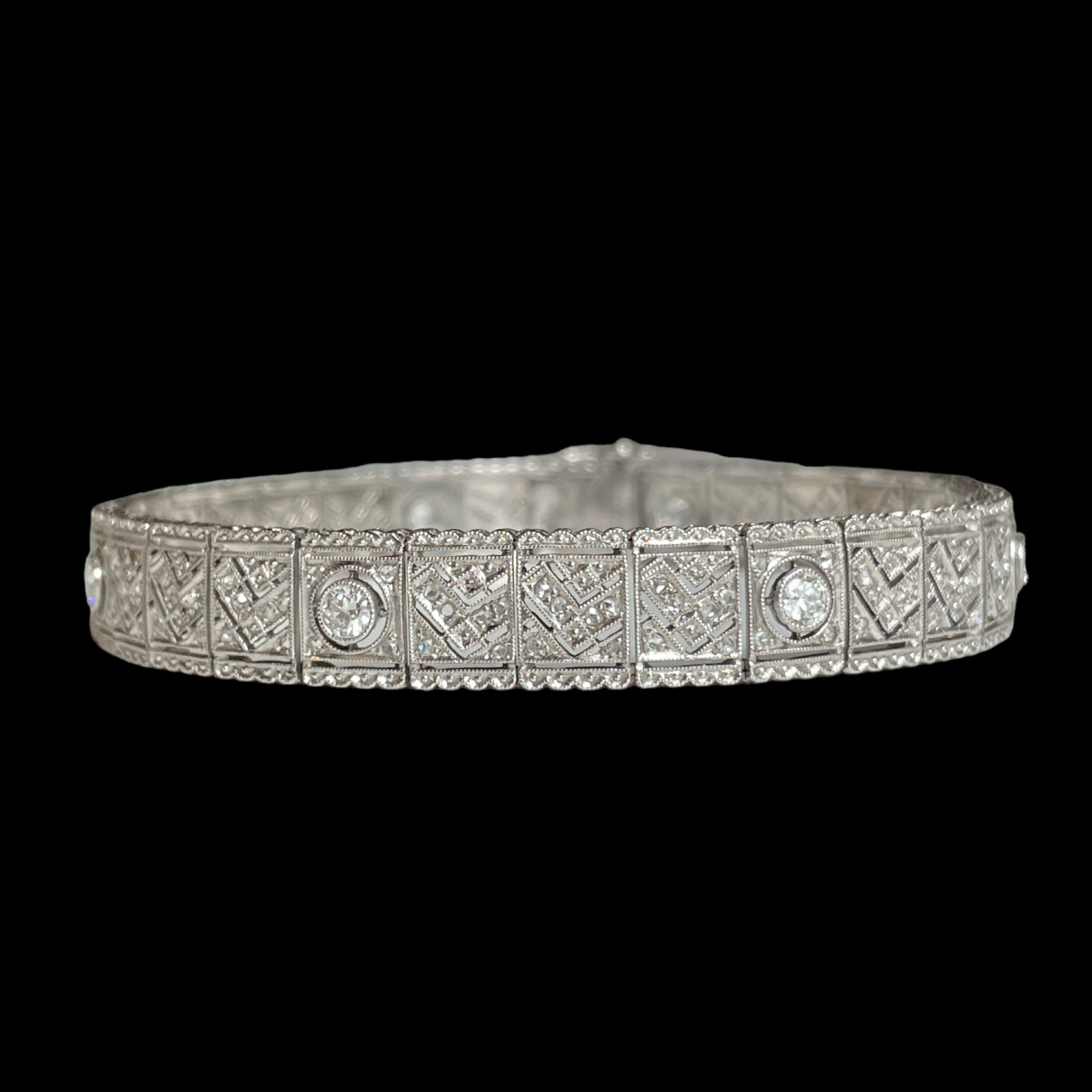 Art-Deco-Diamantarmband (ca. 1925) - Image 4 of 8