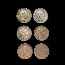 6 Silbermünzen