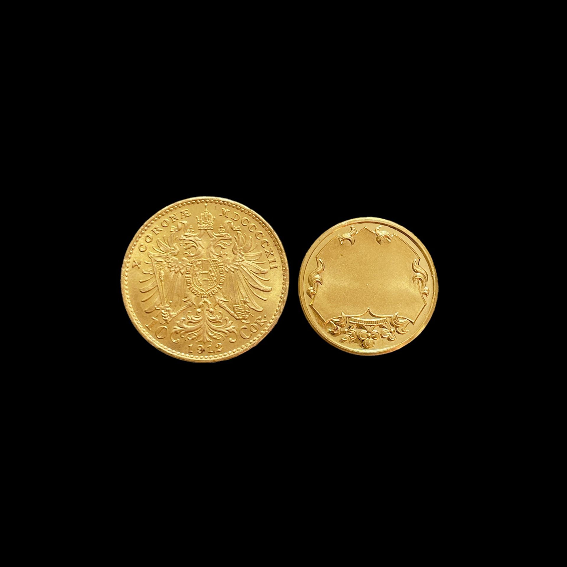 Goldmünze und Medaille - Bild 2 aus 2