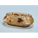 A Rare Galle Ochre Tinted Translucent Grass Bowl, France, ca 1880