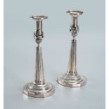A Pair of Fine Silver Candlesticks, Germany late 18th century