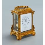 A Fine Japy Freres Bronze Gilt Repeating Carriage Clock, France, 19th Century