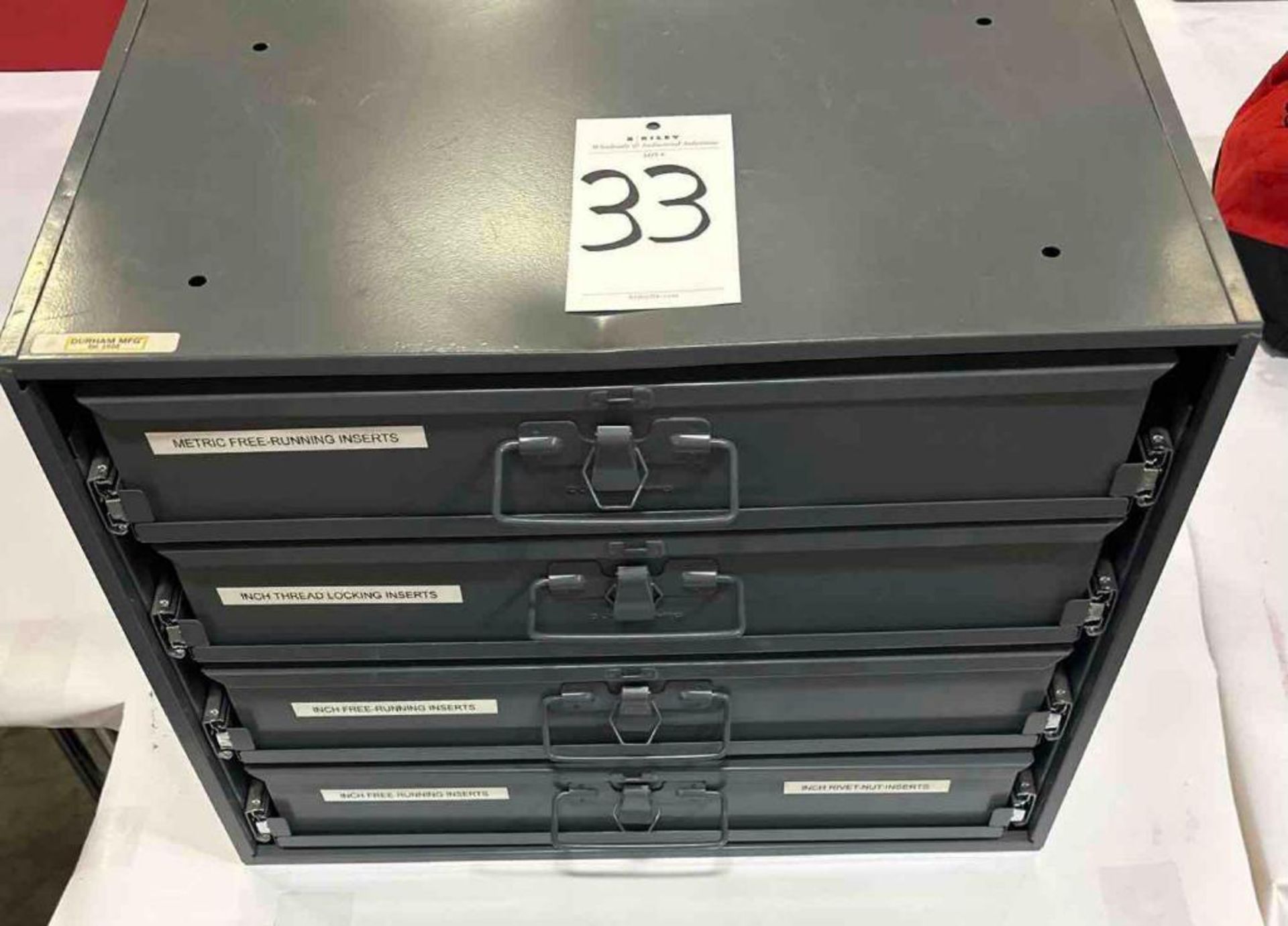 4 Drawer (Durham Mfg) Box W/ Locking-Running Inserts - Image 2 of 6
