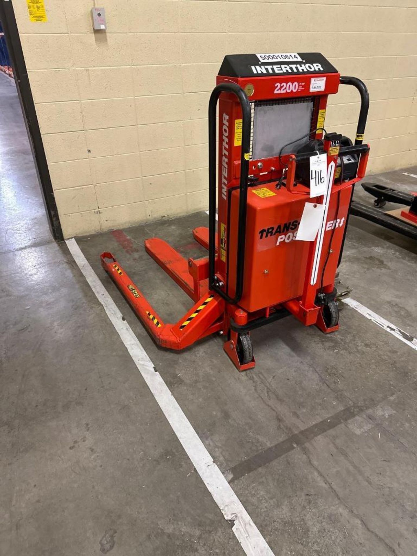 Interthor 2,200 lb. Trans Positioner / Electric Pallet Lifter