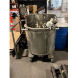 Stainless Steel Process Tank on Casters