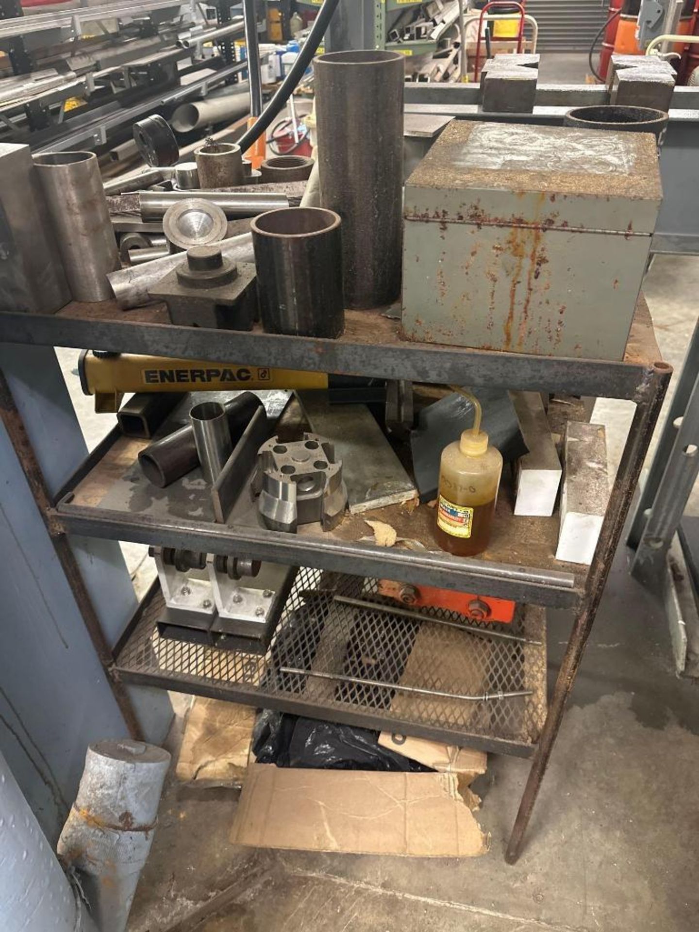 Hydraulic Shop Press Including Cart of Accessories - Image 2 of 2