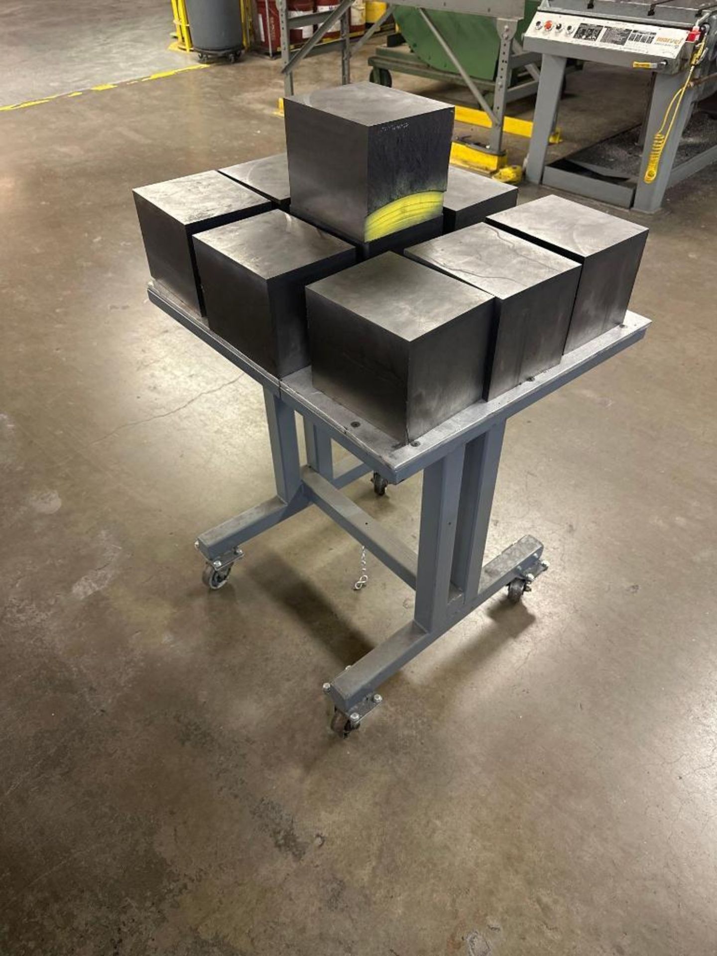 Steel Rolling Table w/ Metal Blocks - Bild 2 aus 2