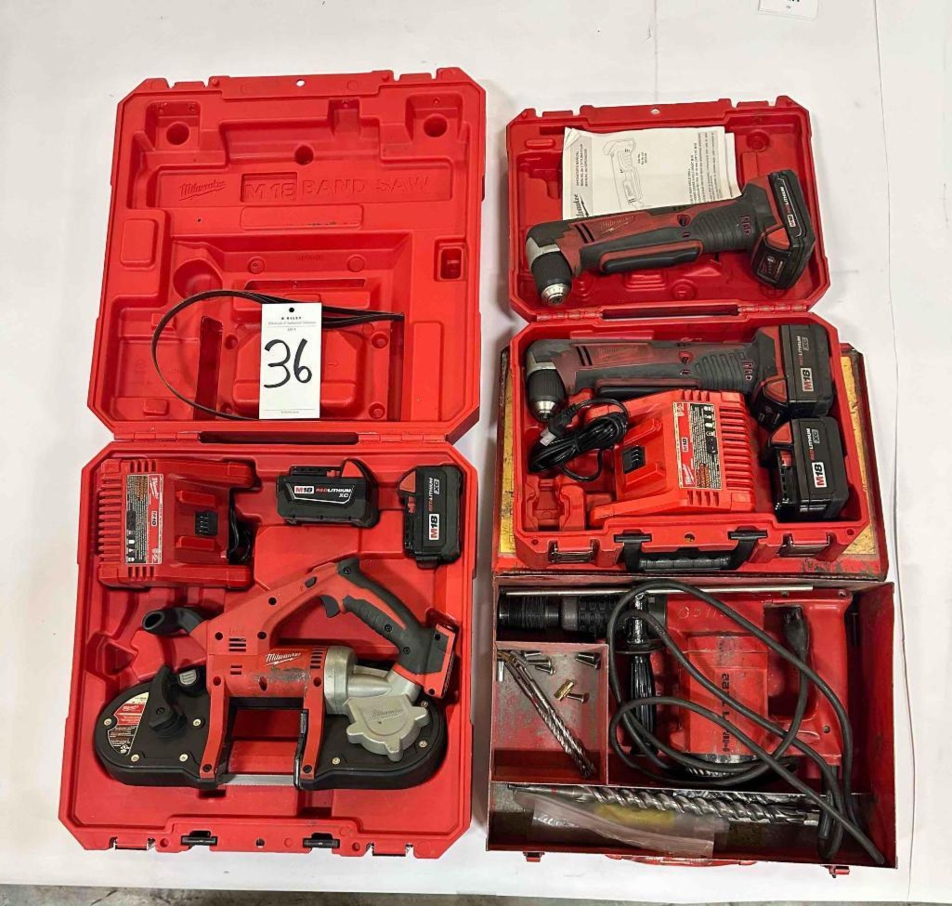 Assorted Milwaukee/Hilti Tools