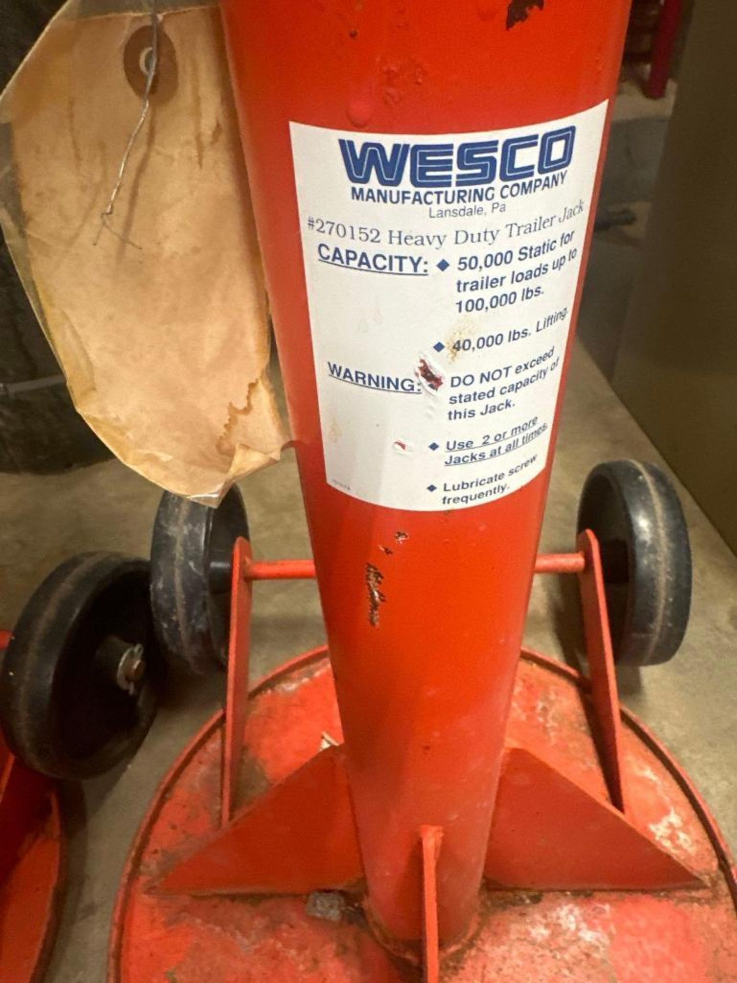 Westco Heavy Duty Trailer Jacks (2) - Image 2 of 2