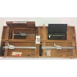 Starrett Vernier Gage and Mitutoyo Digital Caliper