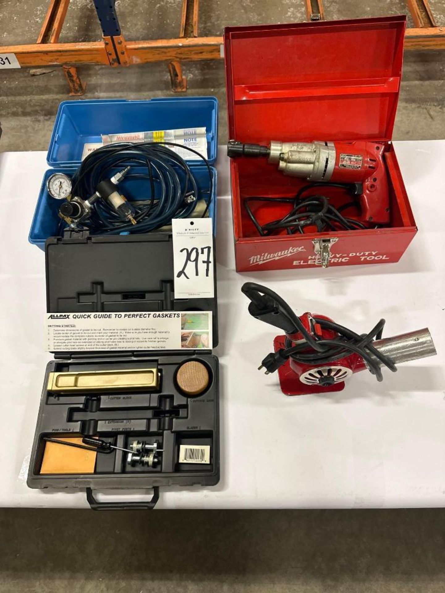 PVC Welder, Gasket Cutter, Milwaukee Tapper, Heat Gun