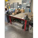 Metal Table w/ (2) Machine Vises