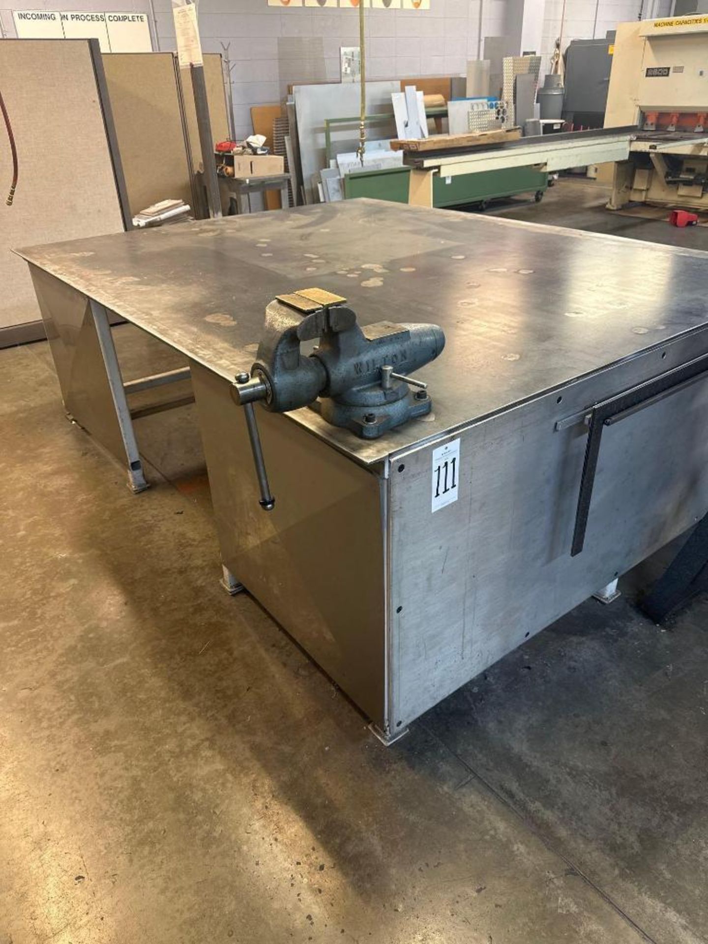 Heavy Duty Steel Table W/ Wilton Vise