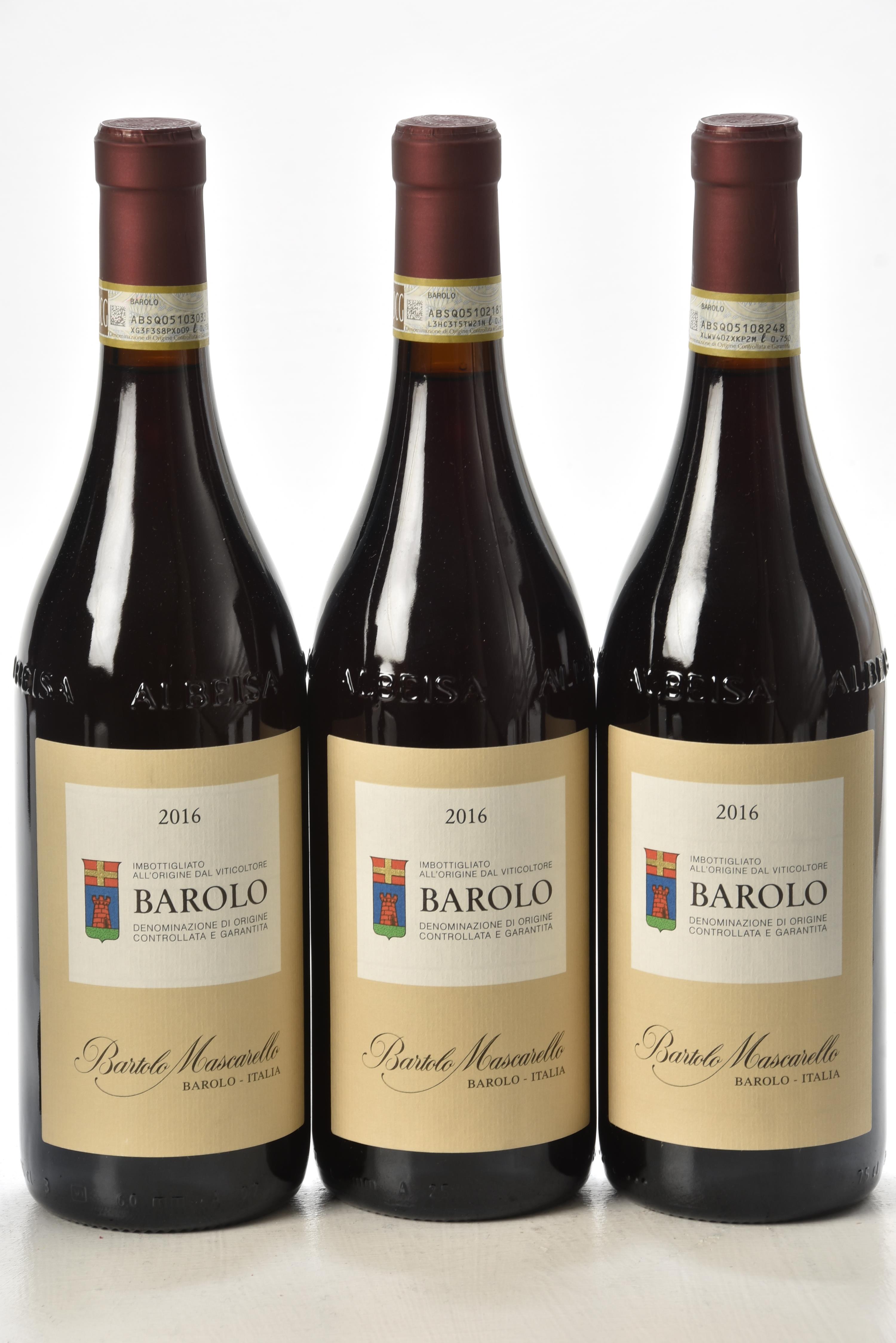 Barolo 2016 Bartolo Mascarello 3 bts In Bond