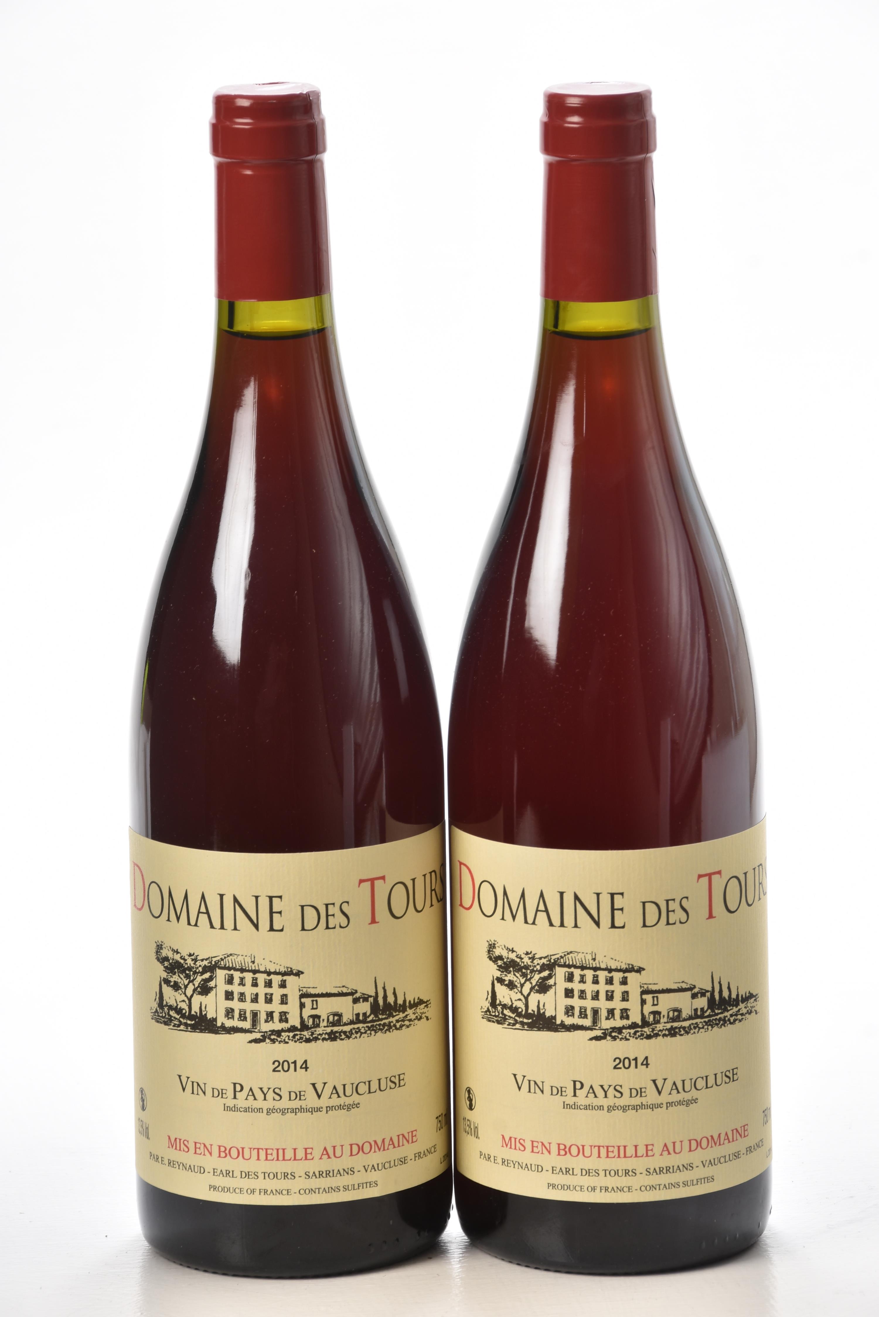 Vin de Pays de Vaucluse 2014 Domaine des Tours 2 bts In Bond