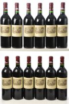 Chateau Lafite Rothschild 1996 Pauillac 12 bts OWC In Bond