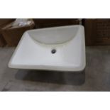 Case of 3 New Gerber Pl-3099 bone colored lavatory sinks