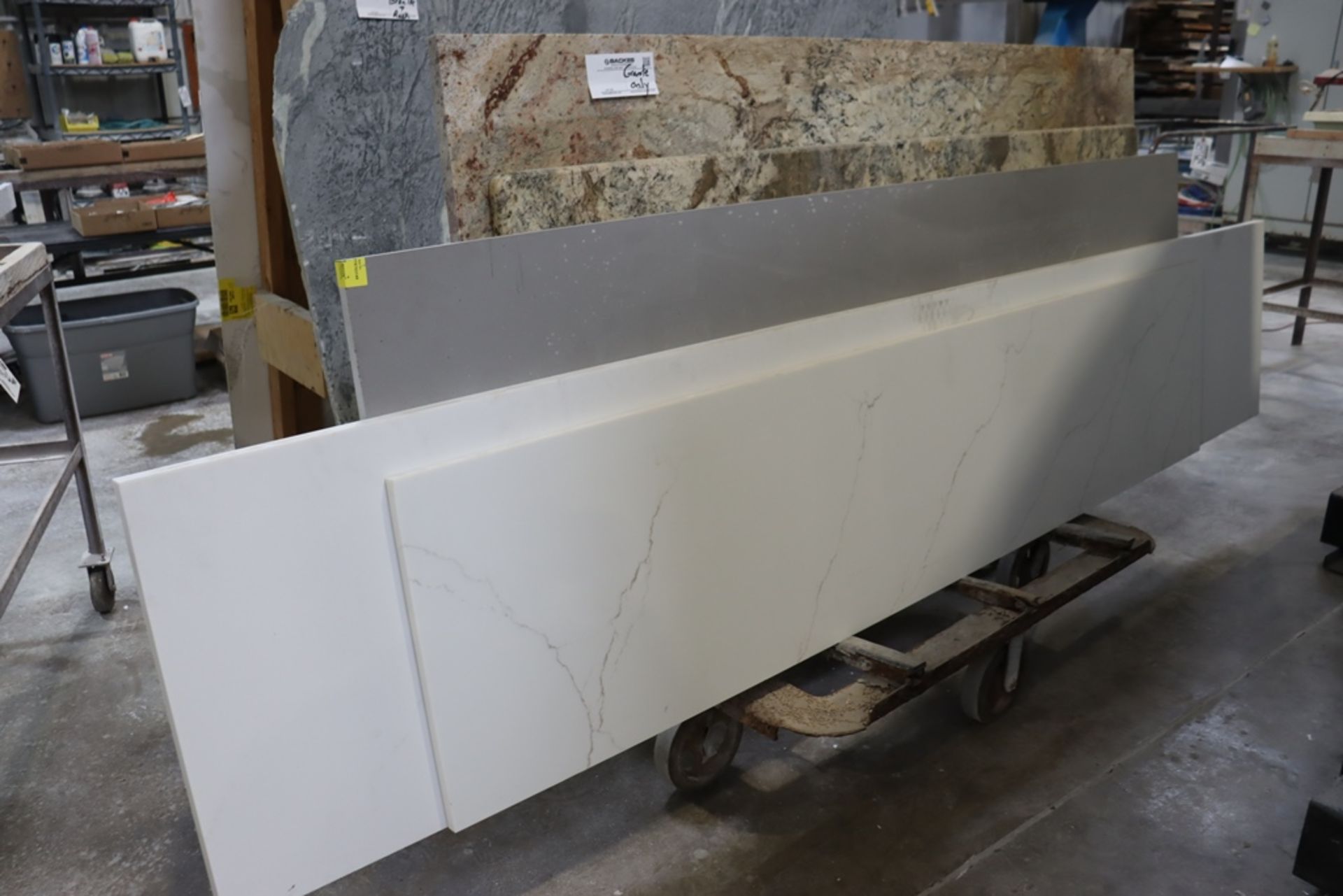 All to go - Solid surface remnants - 5 pieces up to 12' long - cart not inc