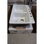 New Kohler 5942-4-0 cast iron 22" x 33" self rimming sink