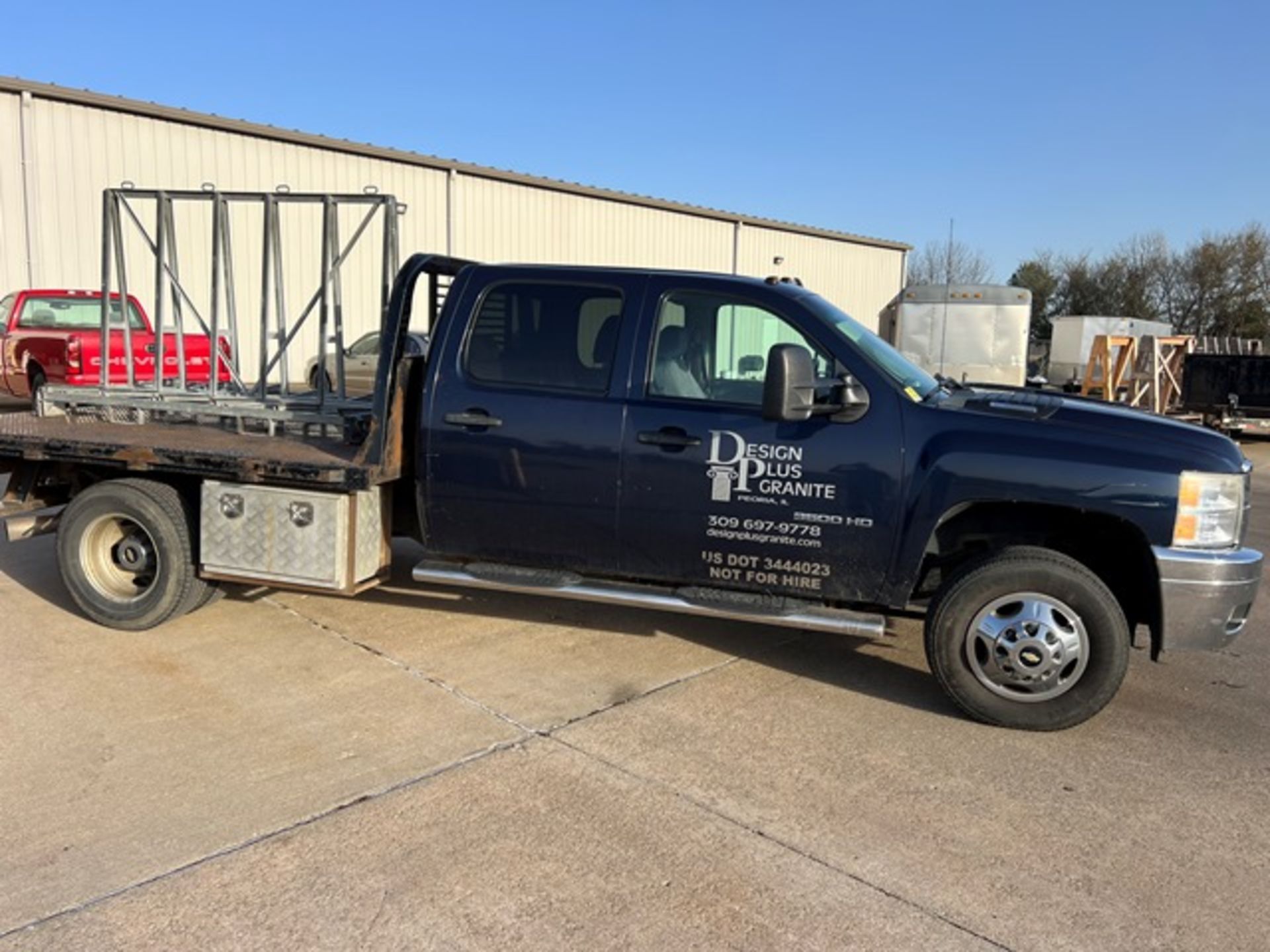 2011 Chevy 3500 Duramax Diesel 4x4 Limited Flatbed truck with 5th wheel -VIN# 1GB4K0CL2BF10004