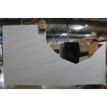 80" x 137" x 1 3/16" Thick solid surface top - 52" x 79" circle cut out