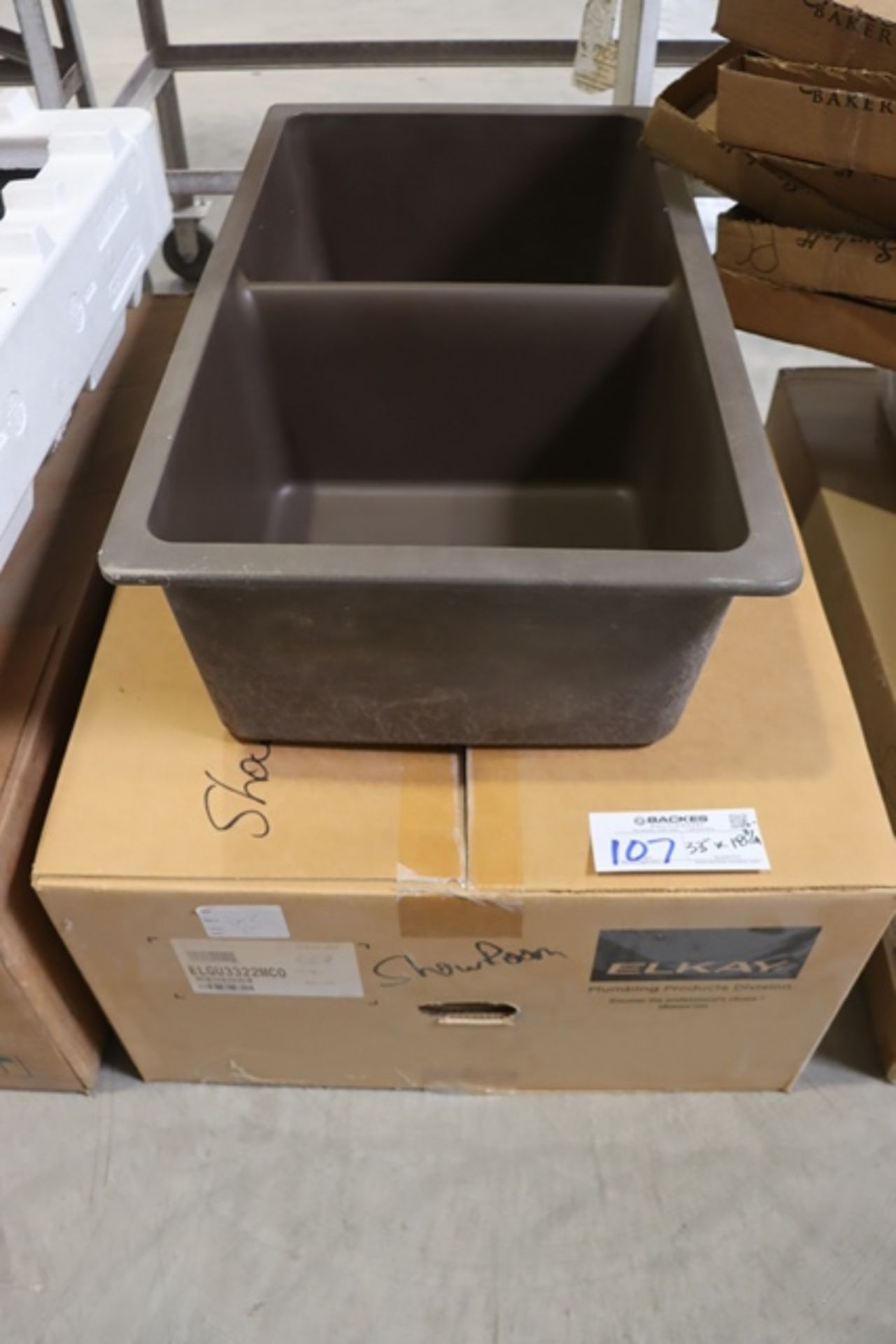 New Elkay ELG3322MCO quartz 18.75" x 33" brown sink