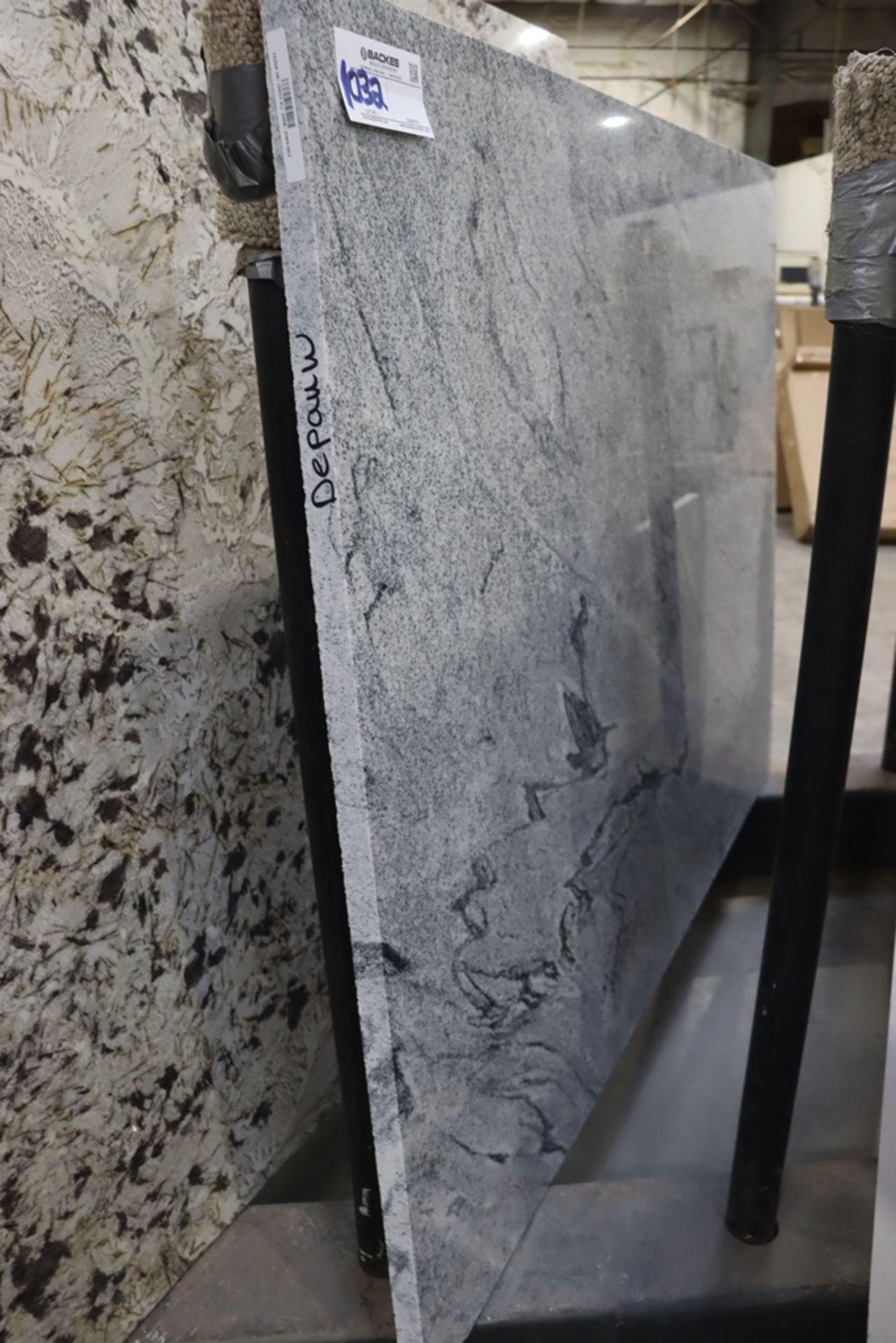 51" x 68" x 1.25" Thick solid surface top - cracked corner