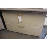 42" metal 2 drawer lateral file cabinet