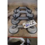 Times 2 - Sets of Veribor suction lifting handles