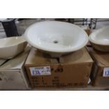 New #193 white 15.5" x 19" lavatory sink