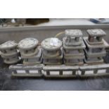 Set of 15 Blick suction blocks to include: 3) 1.5" x 12, 2) 6" x 7.5" trian