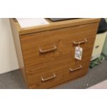 29" wood laminate 2 drawer file cabinet