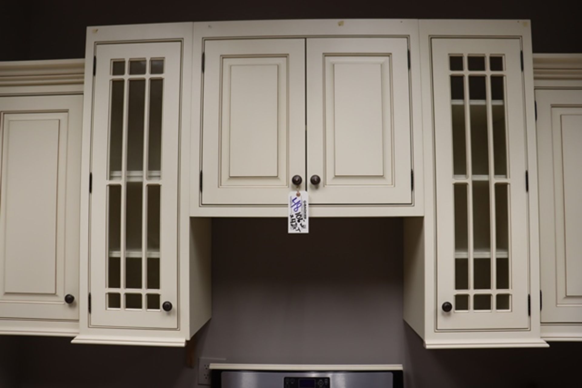 106" long upper & lower kitchen cabinet display (range sold separate) with - Image 2 of 6