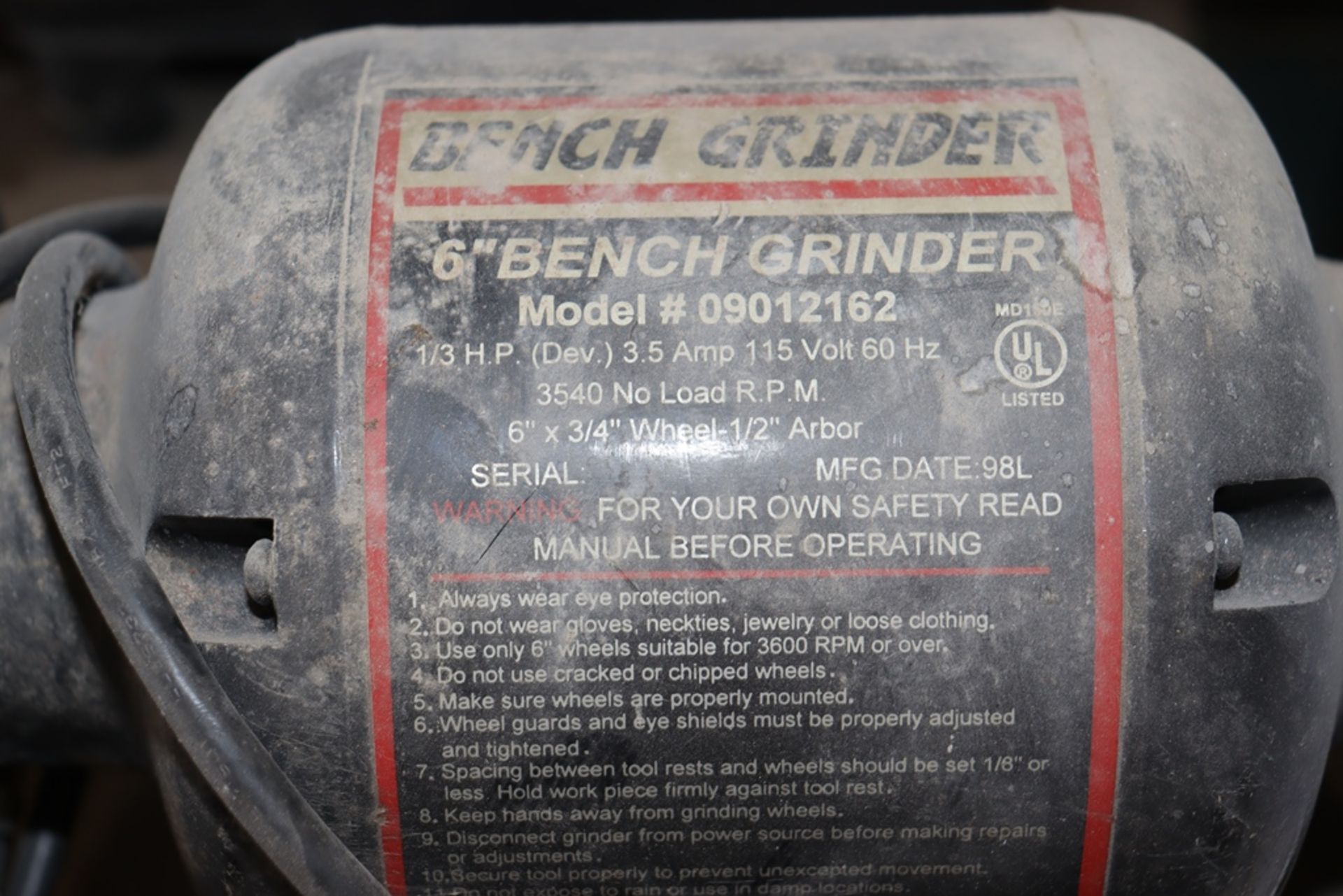 6" Bench grinder - Image 3 of 3