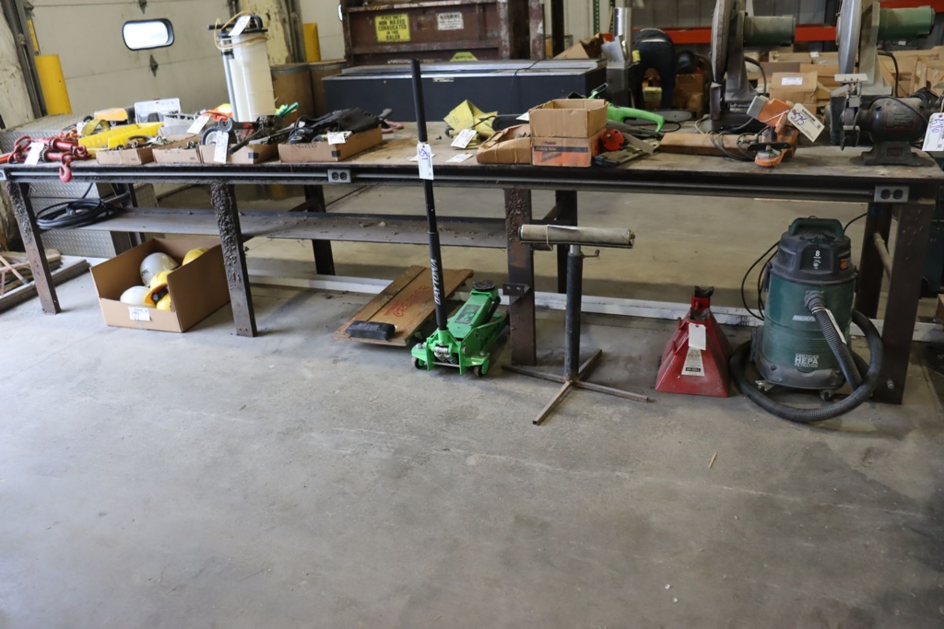 40" x 15' Steel welding & fabrication table - Image 2 of 3