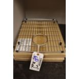 Times 2 - New Elkay 13" x 15" stainless wire sink grids