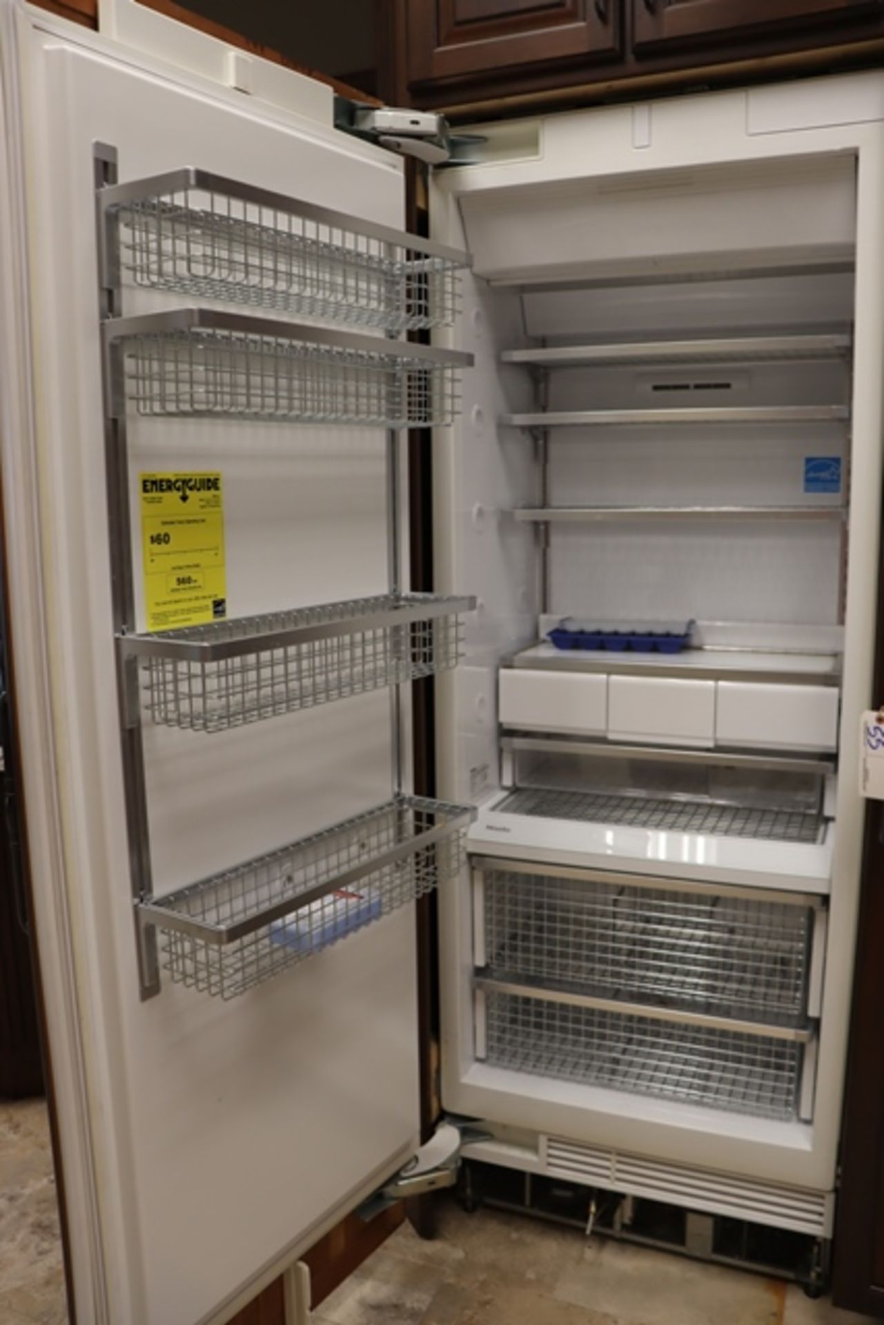 Miele K1801VI/02 Refridgerator and Miele F1811VI/02 freezer with paneled fr