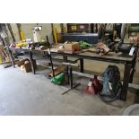 40" x 15' Steel welding & fabrication table