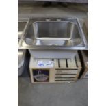 Tuscany 17" x 19" stainless bar sink