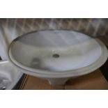 New Gerber Luxoval 16" x 19" porcelain sink