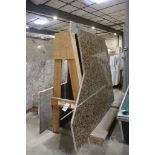 All to go - Solid surface remnants - comes with wood constructed A frame -