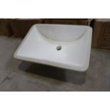 Case of 3 New Gerber Pl-3099 bone colored lavatory sinks