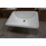 Case of 3 New Gerber Pl-3099 bone colored lavatory sinks