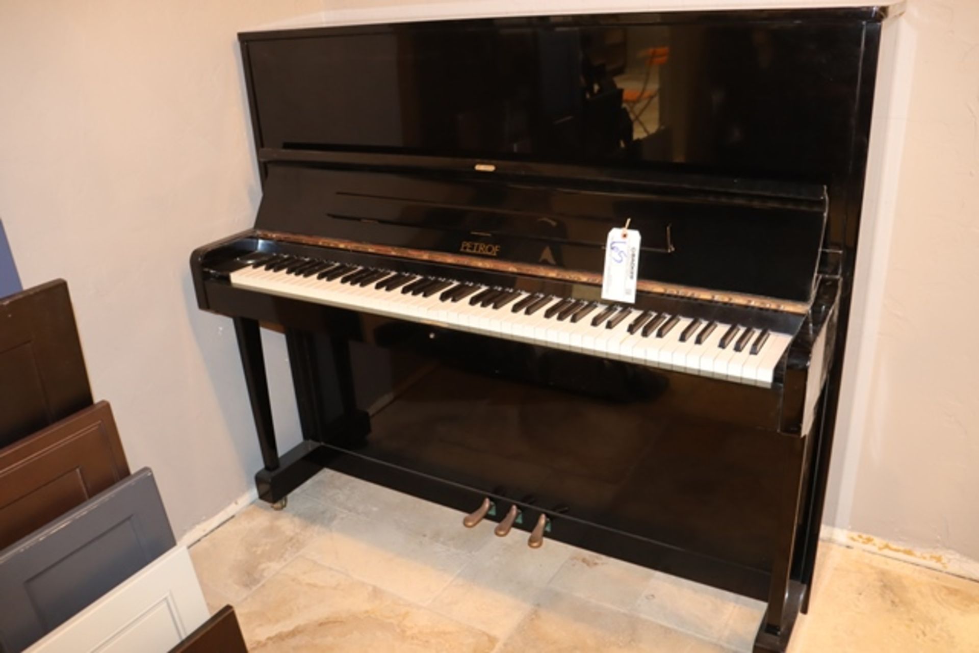 Petroff model 125-1 high gloss upright piano with bench - Opus No. #45 - Image 6 of 10